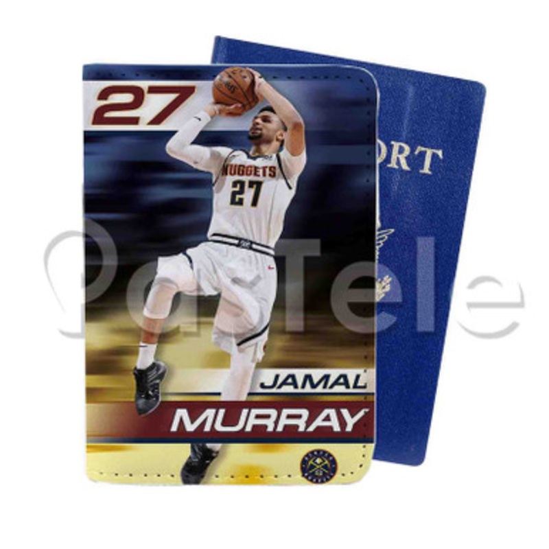 Jamal Murray Denver Nuggets NBA Custom PU Leather Passport Travel Baggage Tag Cover