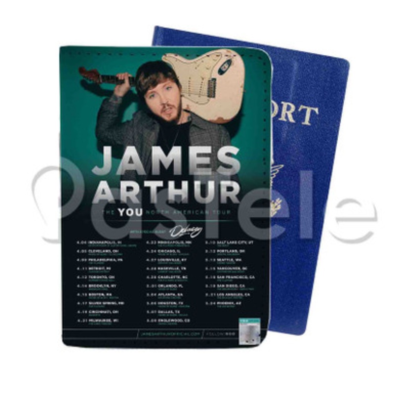 James Arthur The You North America Custom PU Leather Passport Travel Baggage Tag Cover