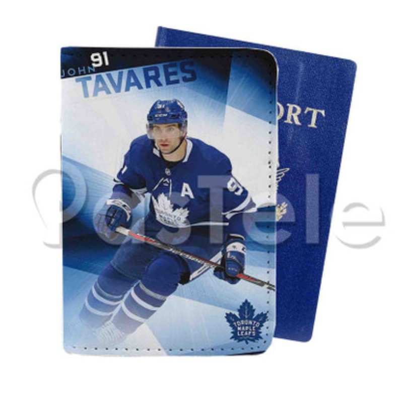 John Tavares Toronto Maple Leafs NHL Custom PU Leather Passport Travel Baggage Tag Cover