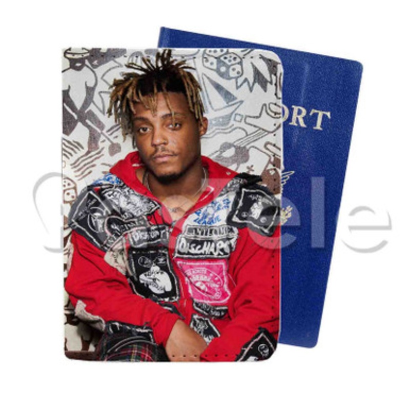 Juice WRLD Music Custom PU Leather Passport Travel Baggage Tag Cover