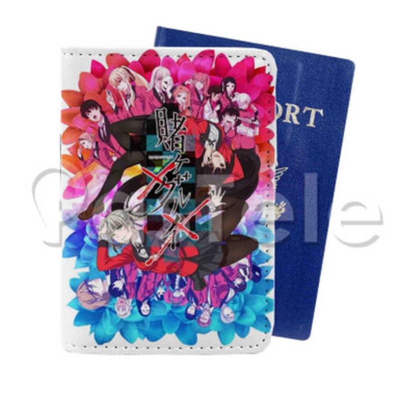 Kakegurui Season 2 Custom PU Leather Passport Travel Baggage Tag Cover