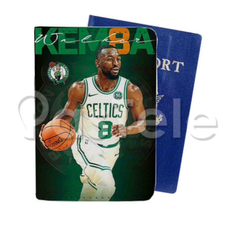 Kemba Walker Boston Celtics NBA Custom PU Leather Passport Travel Baggage Tag Cover