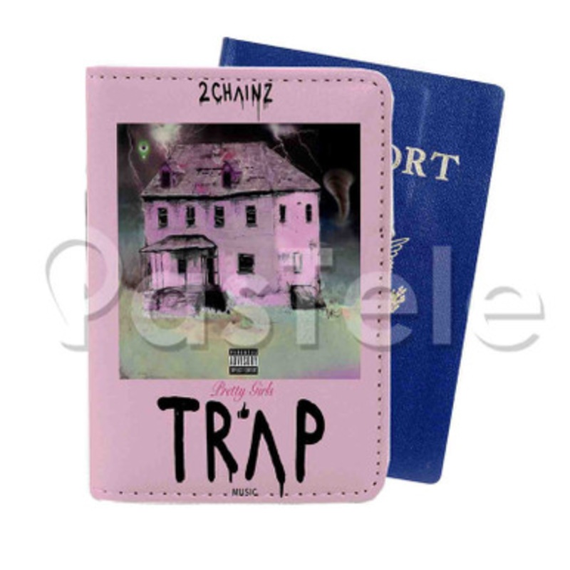 2 Chainz Pretty Girls Like Trap Custom PU Leather Passport Travel Baggage Tag Cover