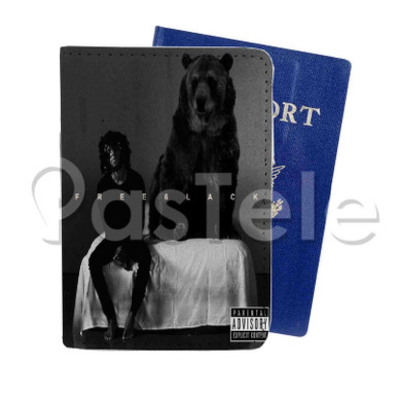 6lack Free Custom PU Leather Passport Travel Baggage Tag Cover