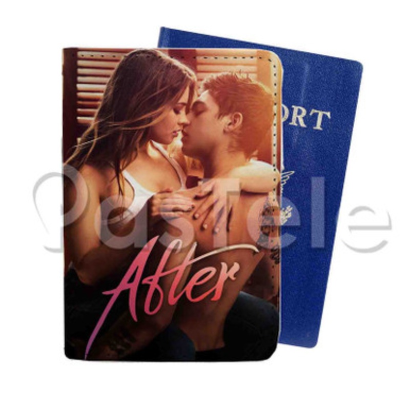 After Movie Custom PU Leather Passport Travel Baggage Tag Cover