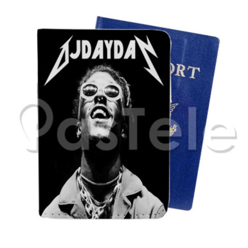 Alone Time Lil Uzi Vert Custom PU Leather Passport Travel Baggage Tag Cover