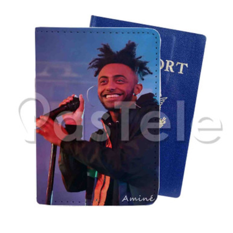 Amin Custom PU Leather Passport Travel Baggage Tag Cover
