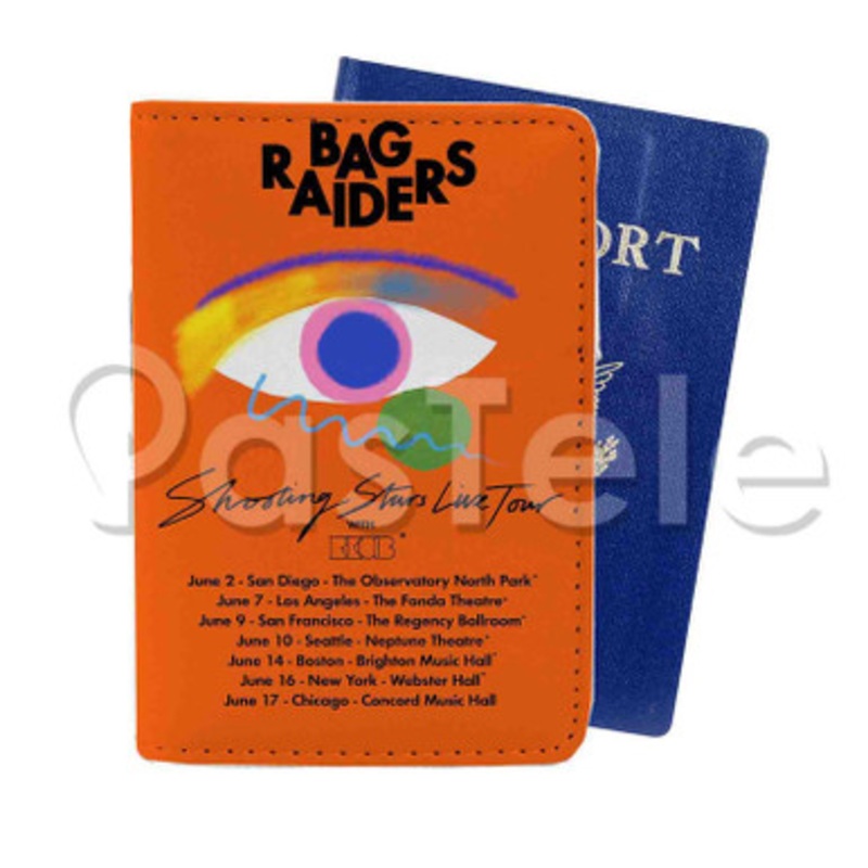 Bag Raiders Custom PU Leather Passport Travel Baggage Tag Cover