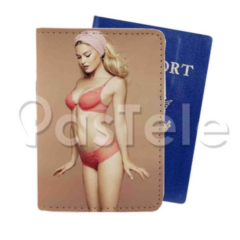 Bar Refaeli Custom PU Leather Passport Travel Baggage Tag Cover