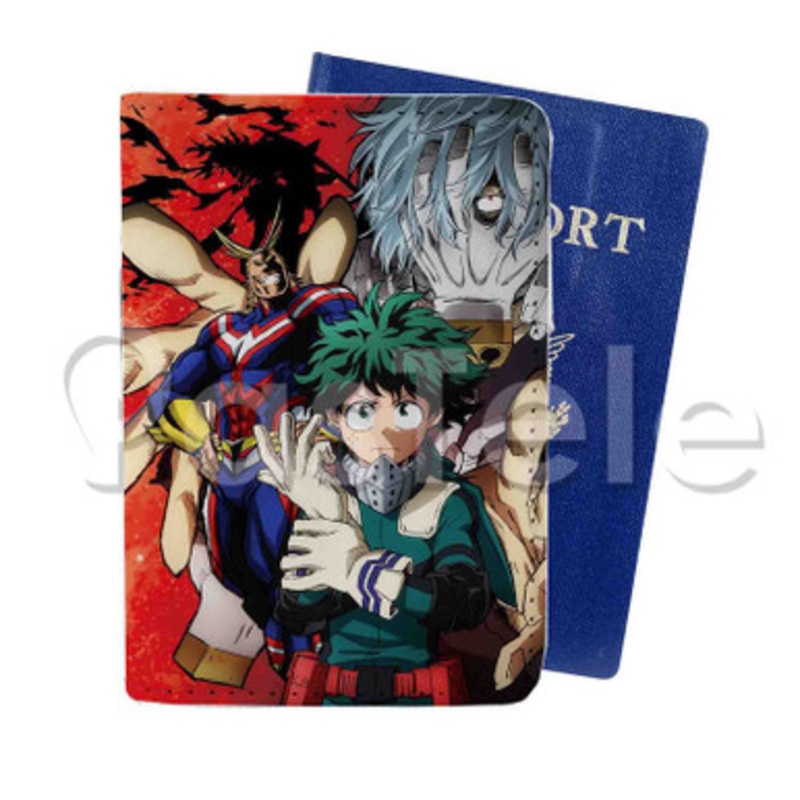 Boku no Hero Academia Season 2 Custom PU Leather Passport Travel Baggage Tag Cover