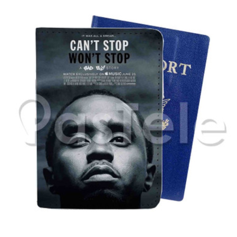 Can t Stop Won t Stop A Bad Boy Story Custom PU Leather Passport Travel Baggage Tag Cover