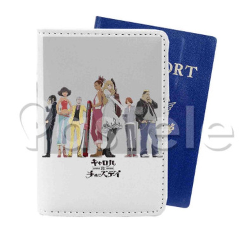 Carole And Tuesday Custom PU Leather Passport Travel Baggage Tag Cover