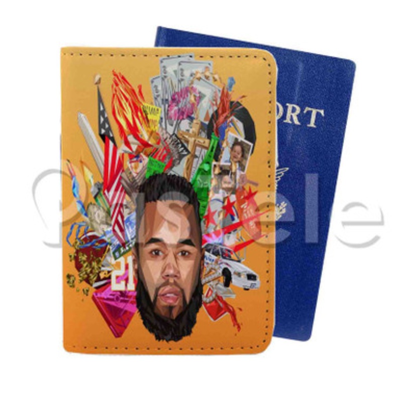 Chaz French Feat Curren y Invite Only Custom PU Leather Passport Travel Baggage Tag Cover