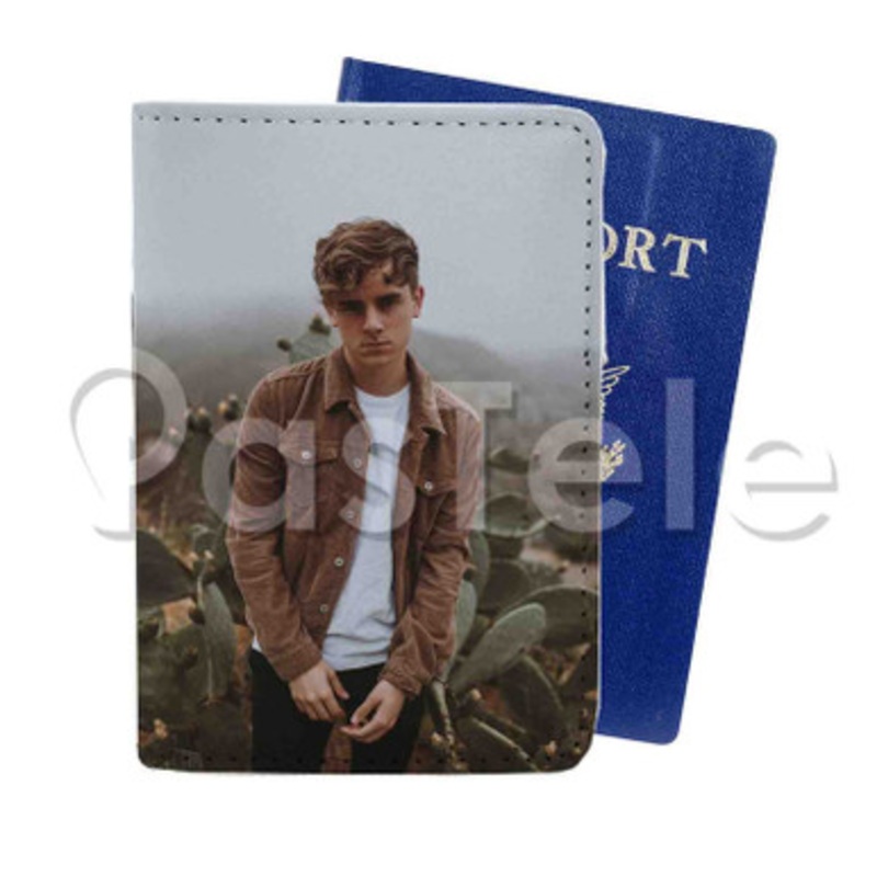 Connor Franta Custom PU Leather Passport Travel Baggage Tag Cover