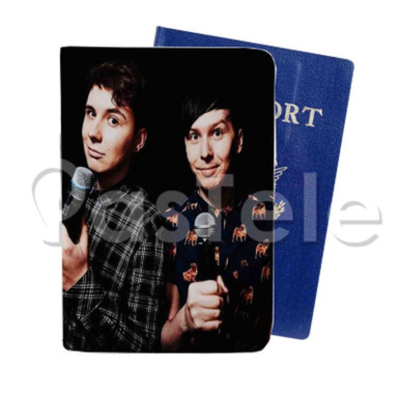 Dan Phil Custom PU Leather Passport Travel Baggage Tag Cover