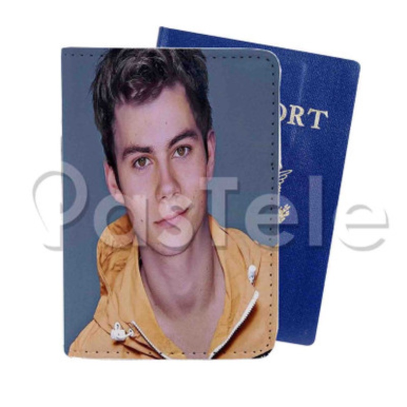 Dylan O brien Custom PU Leather Passport Travel Baggage Tag Cover