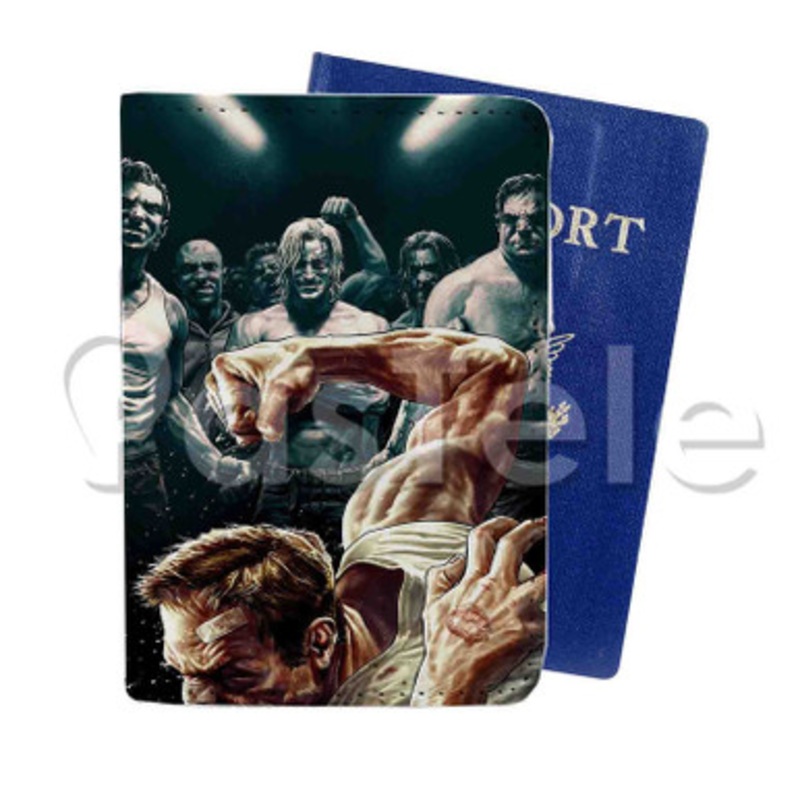 Fight Club Custom PU Leather Passport Travel Baggage Tag Cover