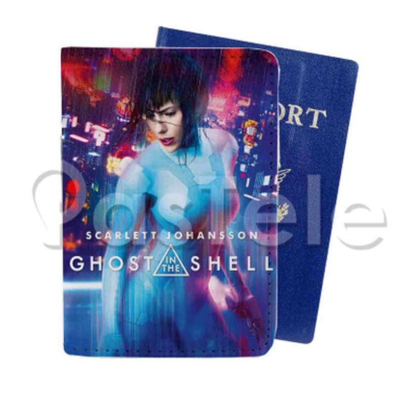Ghost in the Shell Custom PU Leather Passport Travel Baggage Tag Cover