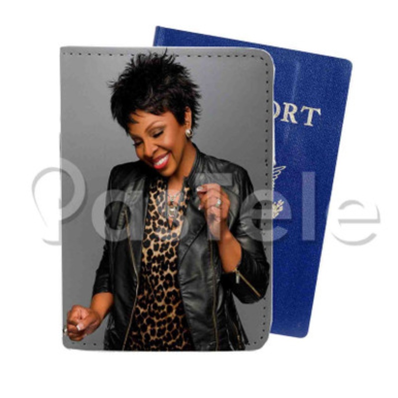 Gladys Knight Custom PU Leather Passport Travel Baggage Tag Cover