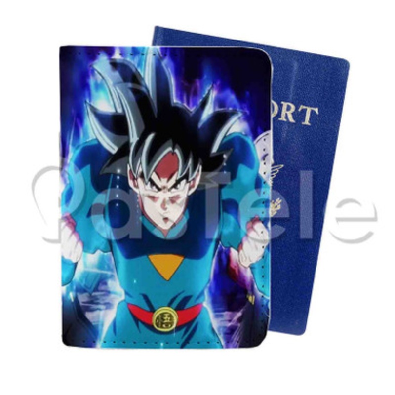 Goku Ultra Instinct Dragon Ball Heroes Custom PU Leather Passport Travel Baggage Tag Cover