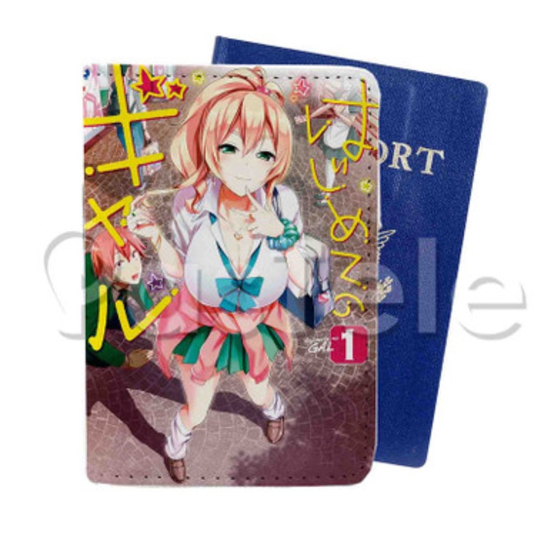 Hajimete no Gal Custom PU Leather Passport Travel Baggage Tag Cover