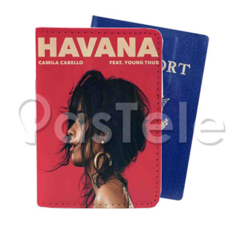 Havana Camila Cabello Feat Young Thug Custom PU Leather Passport Travel Baggage Tag Cover