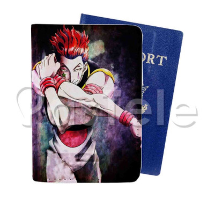 Hisoka Hunter X Hunter Custom PU Leather Passport Travel Baggage Tag Cover