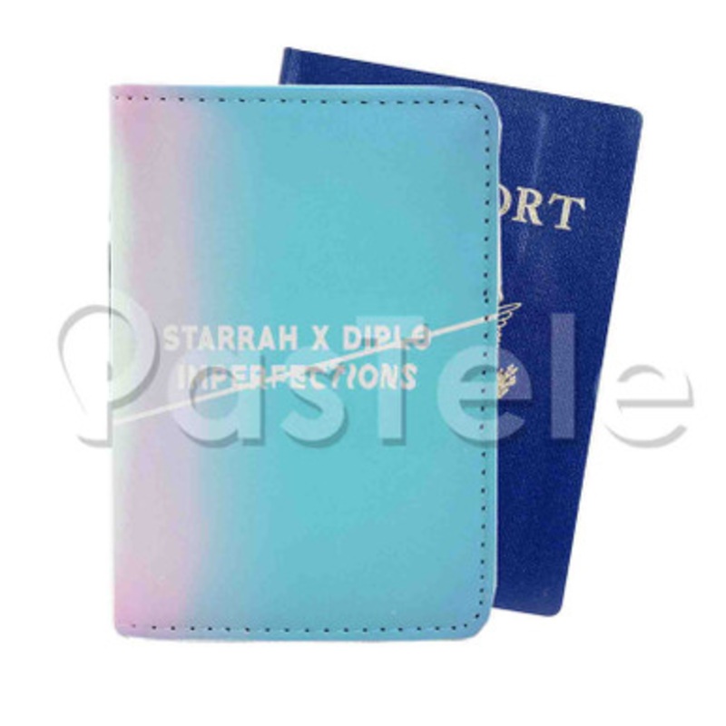 Imperfections Starrah Diplo Custom PU Leather Passport Travel Baggage Tag Cover