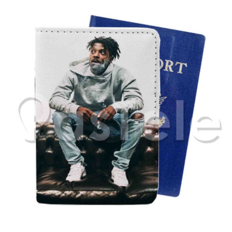 Isaiah Rashad Custom PU Leather Passport Travel Baggage Tag Cover