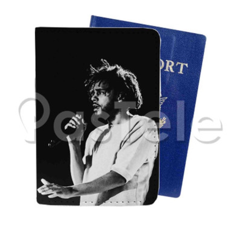 J Cole Custom PU Leather Passport Travel Baggage Tag Cover