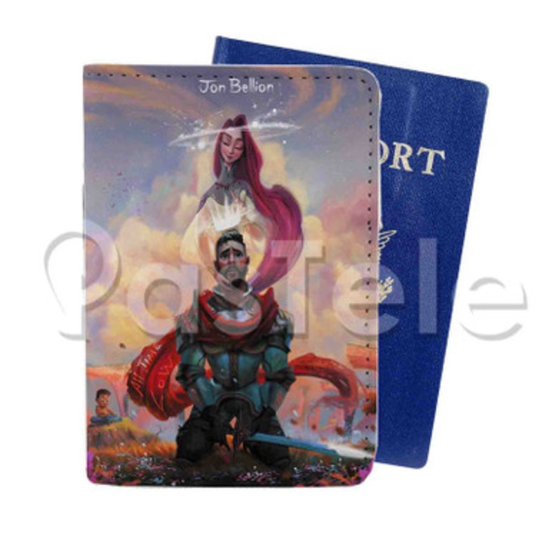 Jon Bellion All Time Low Custom PU Leather Passport Travel Baggage Tag Cover