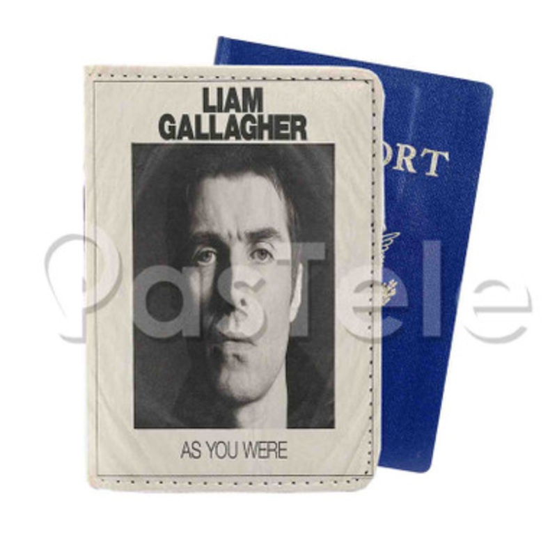 Liam Gallagher Chinatown Custom PU Leather Passport Travel Baggage Tag Cover