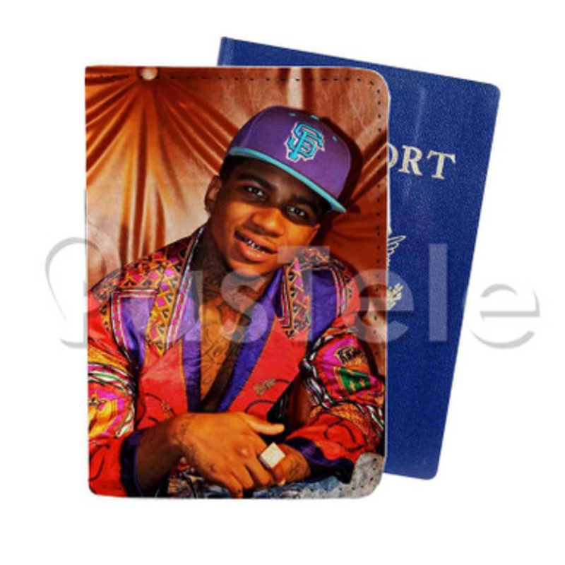 Lil B Custom PU Leather Passport Travel Baggage Tag Cover