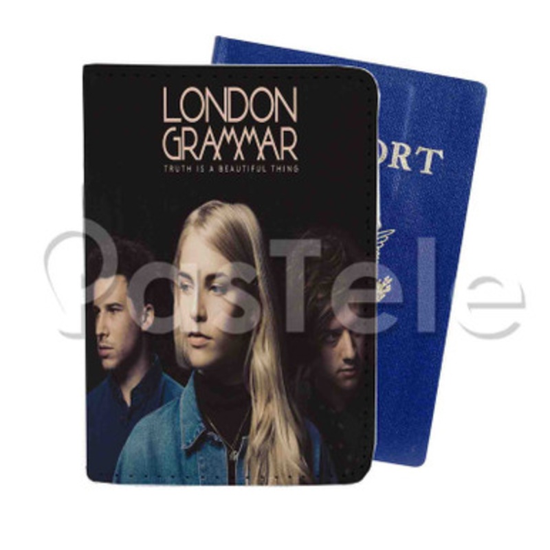 London Grammar Truth Is A Beautiful Thing Custom PU Leather Passport Travel Baggage Tag Cover