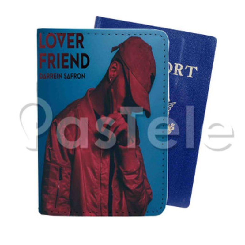 Lover Friend Darrein Safron Custom PU Leather Passport Travel Baggage Tag Cover