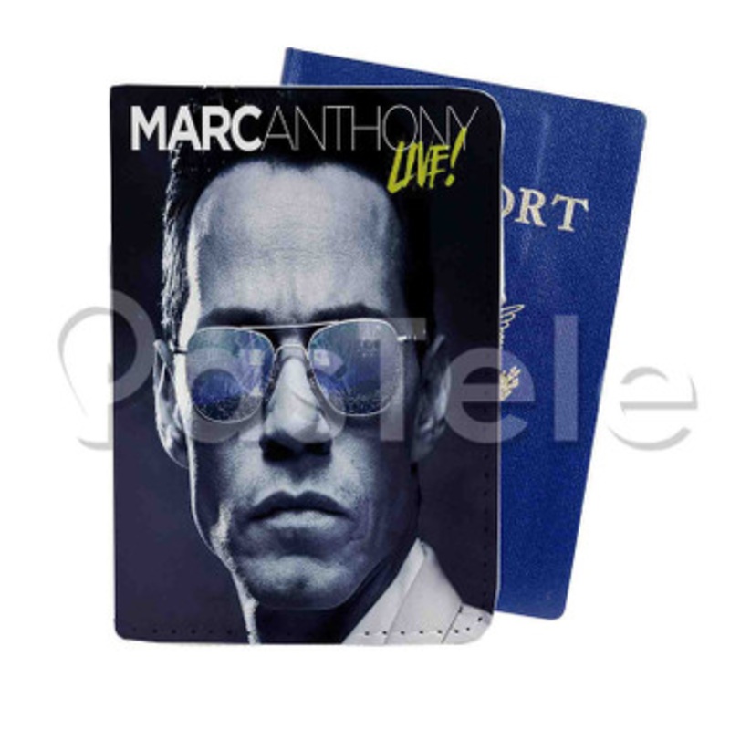 Marc Anthony Custom PU Leather Passport Travel Baggage Tag Cover