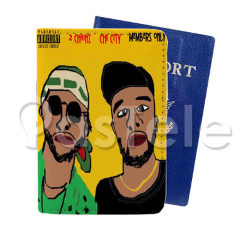 Members Only Chi City Feat 2 Chainz Custom PU Leather Passport Travel Baggage Tag Cover