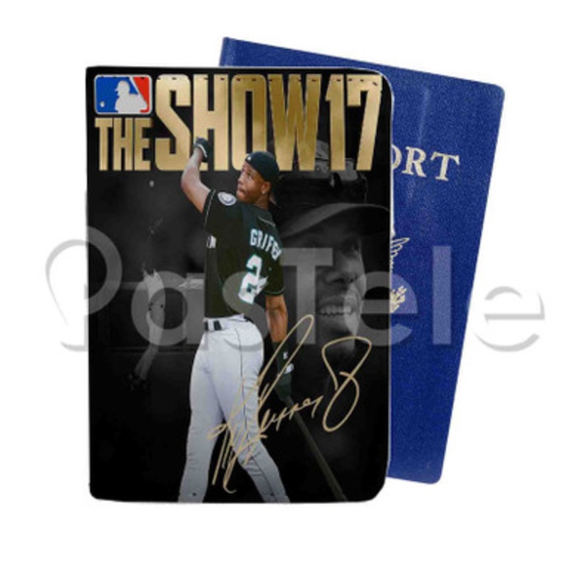 MLB The Show 17 Custom PU Leather Passport Travel Baggage Tag Cover