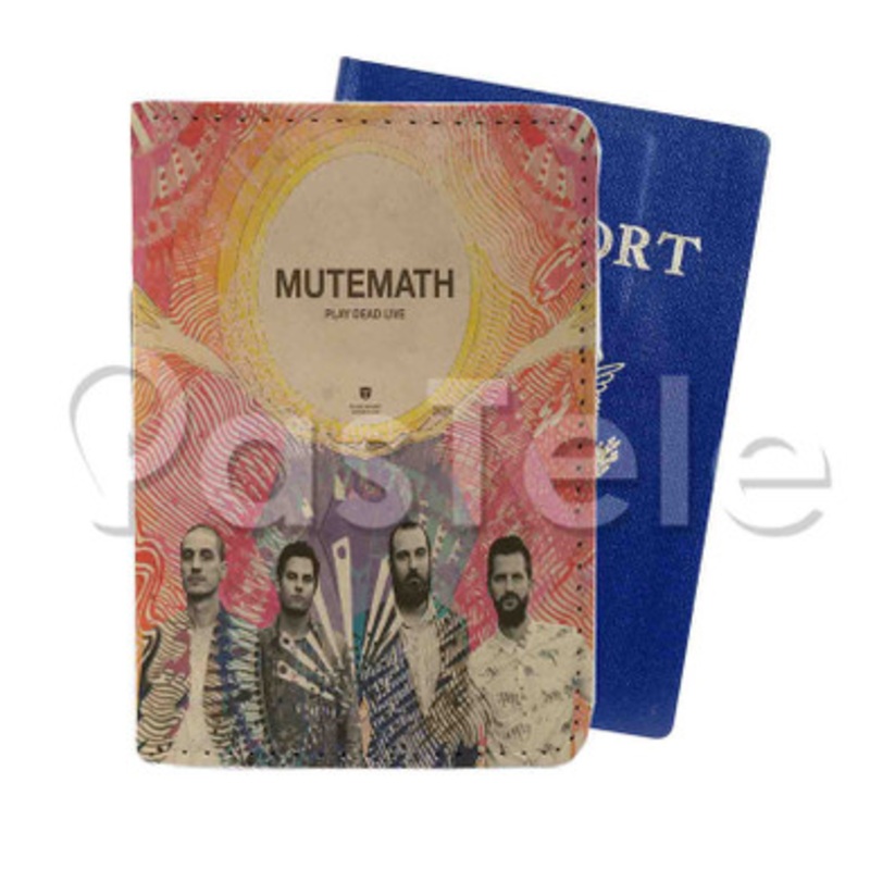 Mutemath Play Dead Live Custom PU Leather Passport Travel Baggage Tag Cover