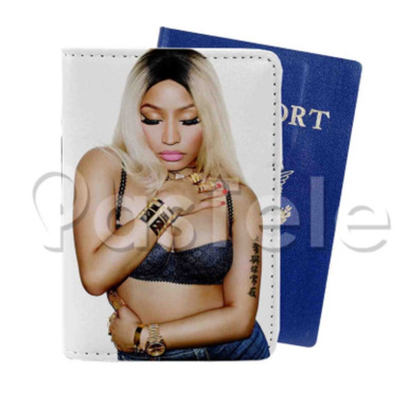 Nicki Minaj Custom PU Leather Passport Travel Baggage Tag Cover