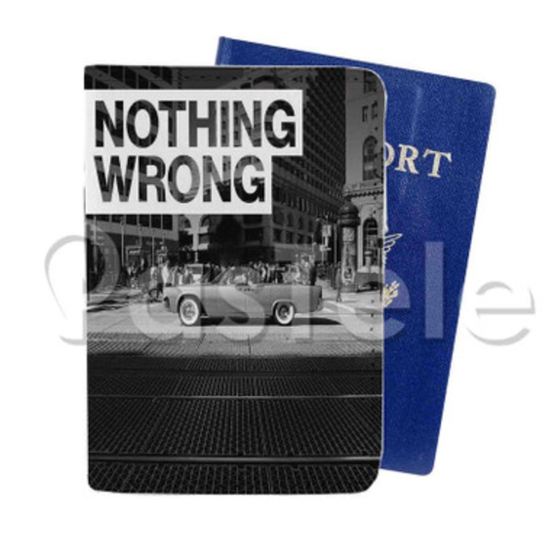 Nothing Wrong G Eazy Custom PU Leather Passport Travel Baggage Tag Cover