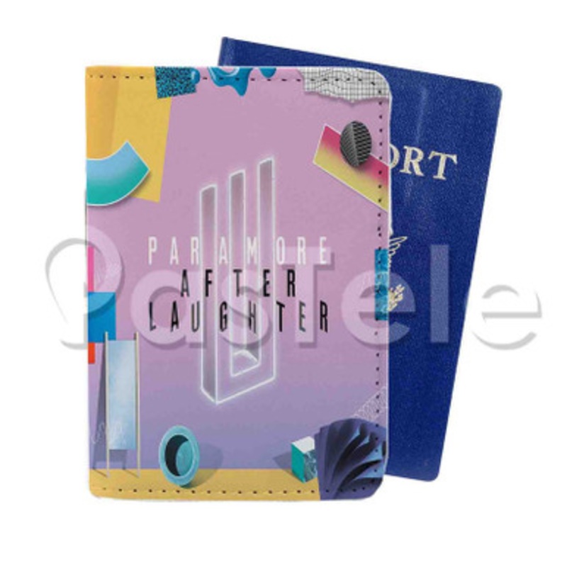 Paramore After Laughter Custom PU Leather Passport Travel Baggage Tag Cover