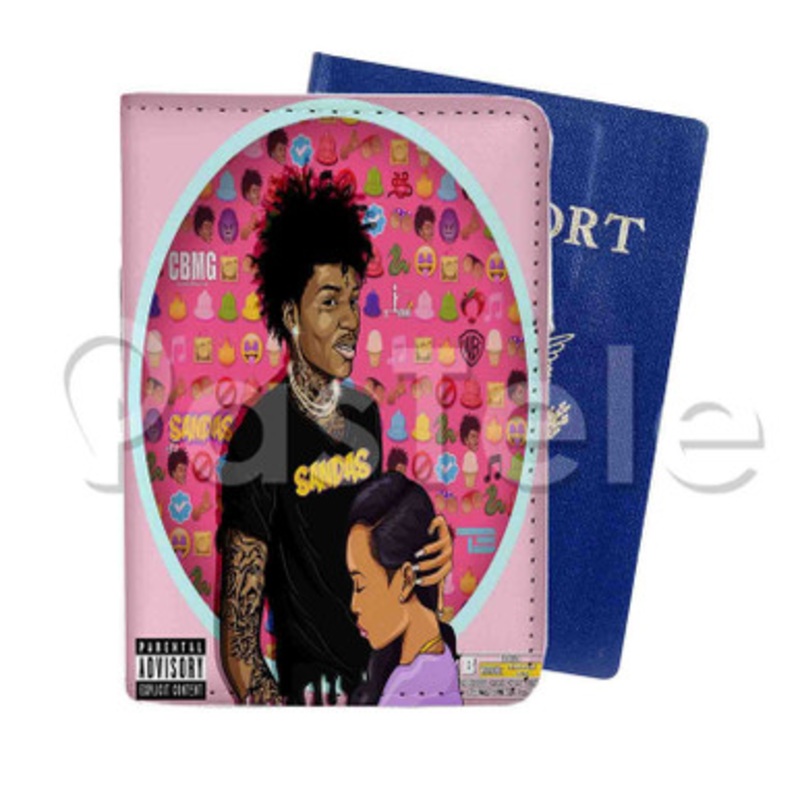 Purple Ape Sah Babii Custom PU Leather Passport Travel Baggage Tag Cover