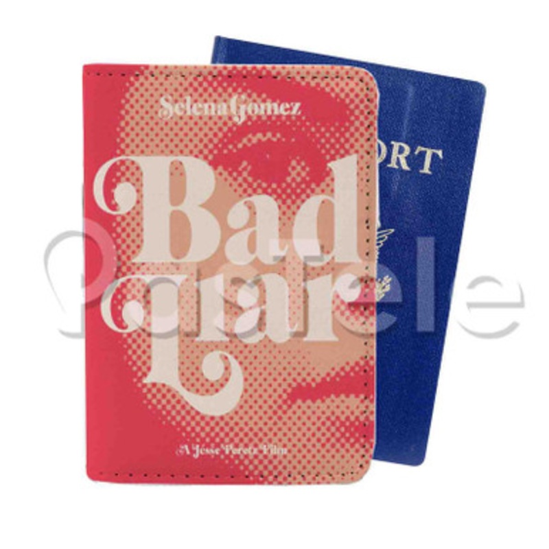 Selena Gomez Bad Liar Custom PU Leather Passport Travel Baggage Tag Cover