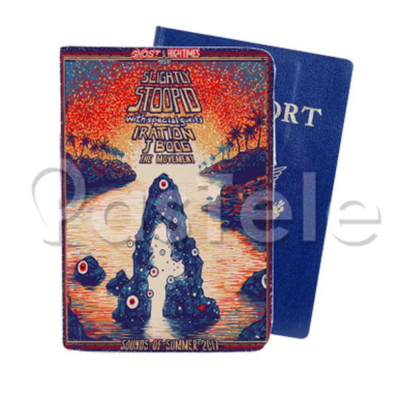 Slightly Stoopid Custom PU Leather Passport Travel Baggage Tag Cover