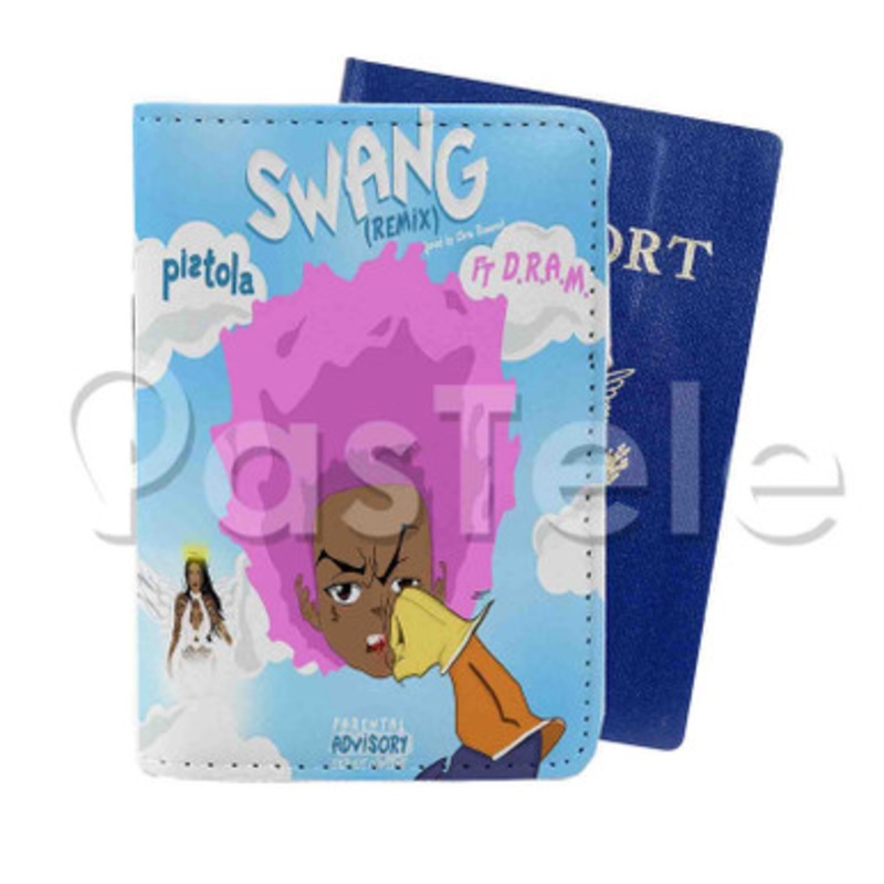 Swang Pistola Feat DRAM Custom PU Leather Passport Travel Baggage Tag Cover