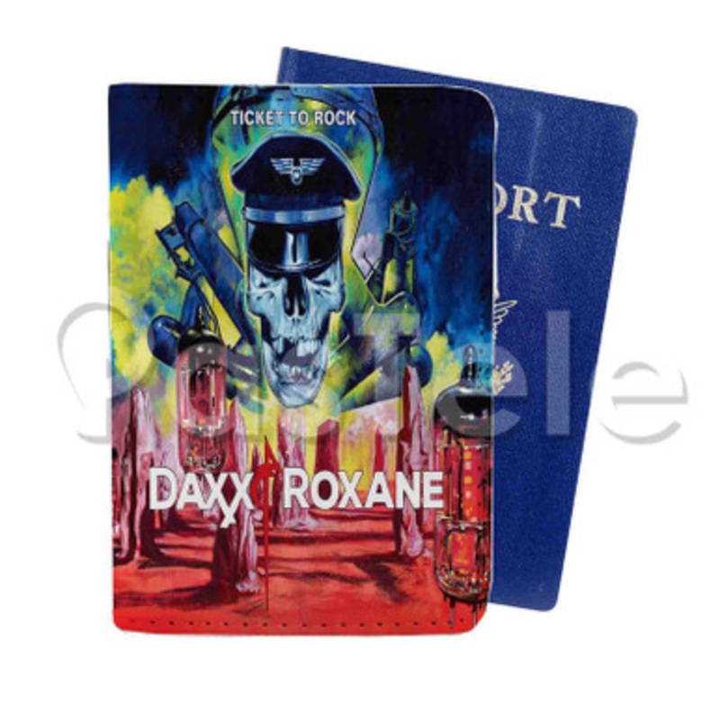 Ticket To Rock Daxx Roxane Custom PU Leather Passport Travel Baggage Tag Cover