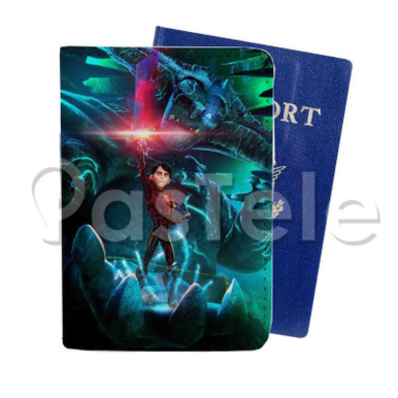 Trollhunters Custom PU Leather Passport Travel Baggage Tag Cover
