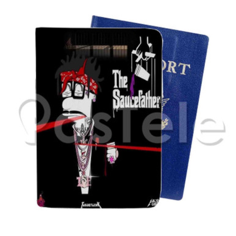 We Did It Sauce Walka Custom PU Leather Passport Travel Baggage Tag Cover