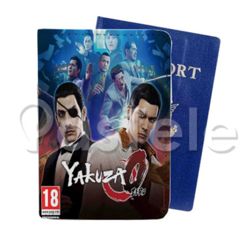 Yakuza 0 Custom PU Leather Passport Travel Baggage Tag Cover